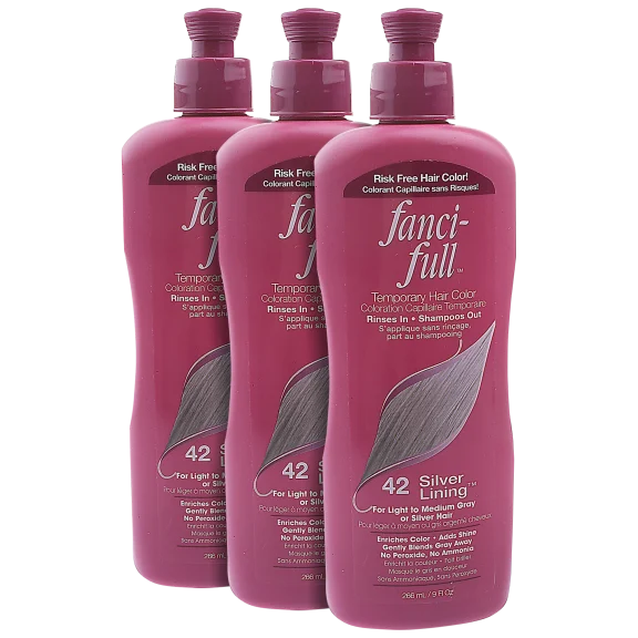 3-Pack: Fanci-Full Temporary Hair Color #42 Silver Lining 9oz