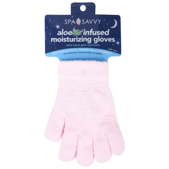 SPA SAVVY Aloe Infused Moisturizing Gloves