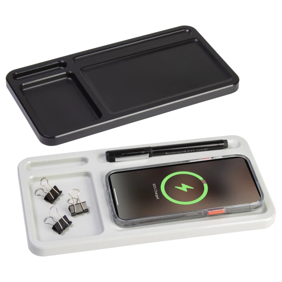 Real Simple Desk Organizer with Wireless Charger