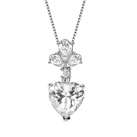 Genevive Triangle Sterling Pendant