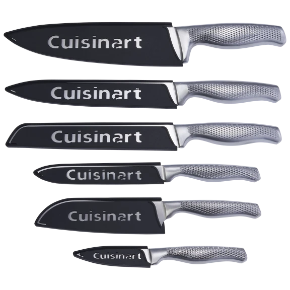 Cuisinart 6-Piece Classic German Steel Knife Set with Blade Covers
