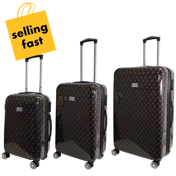 Adrienne Vittadini 3-Piece Signature Hardside Luggage Set