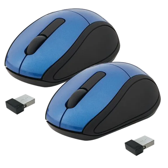 2-Pack: Verbatim Wireless Mini Travel Optical Mouse