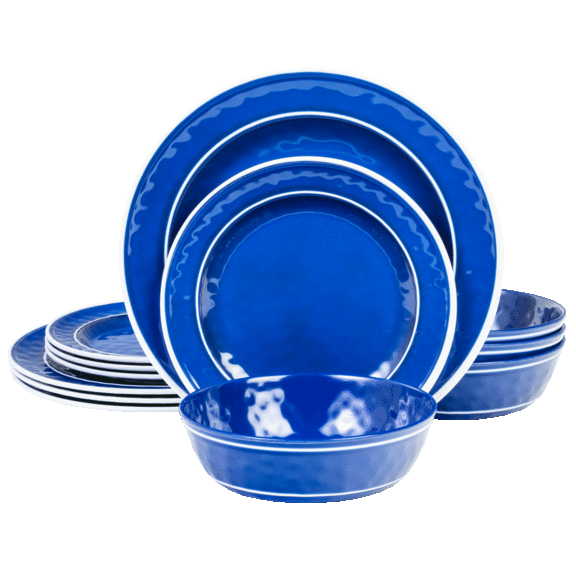 Craft & Kin 12-Piece Melamine Dinnerware Set