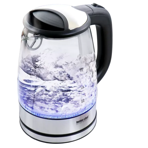 Better Chef 1100-Watt Glass Electric Cordless Kettle
