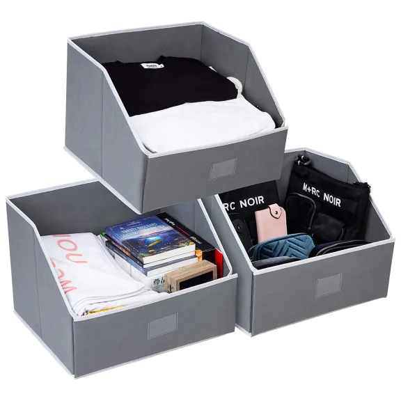 Woffit 3-Piece Linen Closet Storage Organizers
