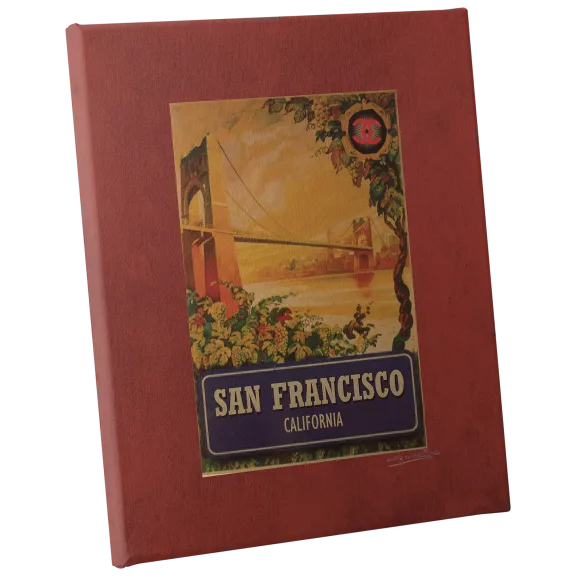 Fairchild Paris Vintage Chanel San Franciso Bridge Canvas - 16" x 20"