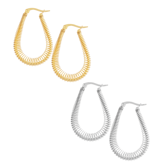 2-Pack: Edforce Steel Spring Earrings