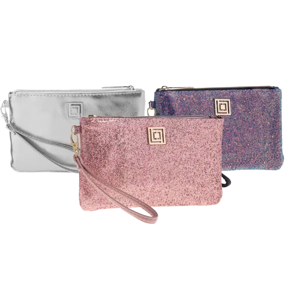 Glitter & Metallic Charging Wristlets w/RFID Theft Protection by Liz Claiborne