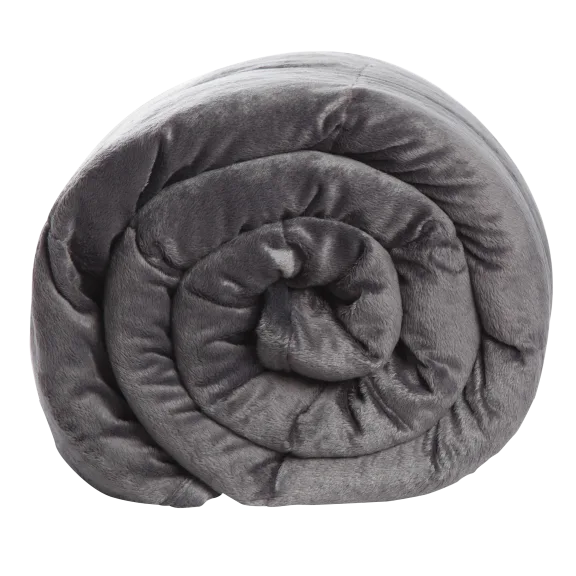 Sharper Image Calming Comfort Plush Velveteen Weighted Blanket