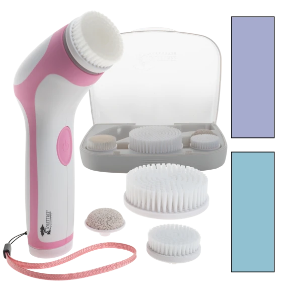 ToiletTree Face & Body Sonic Brush Set in Case with Replacement Attachments