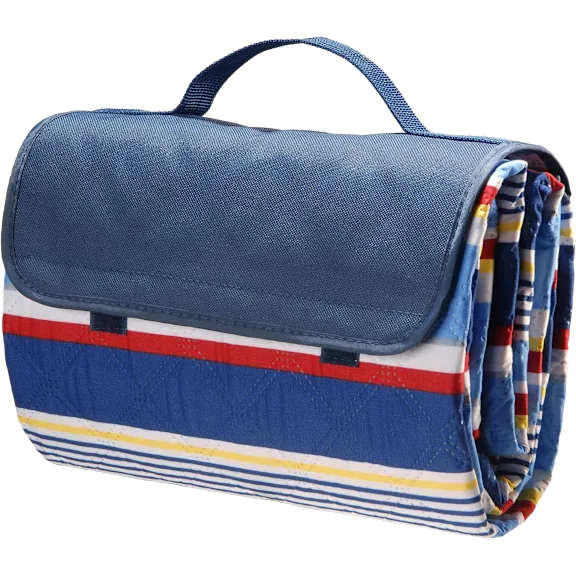 National Tree Company Cotton Polyester Stripe Picnic Blanket