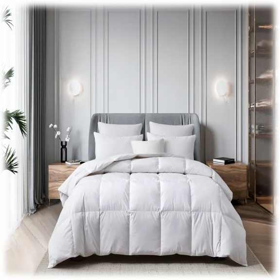 Martha Stewart Tencel & Cotton Goose Feather Down All Seasons Comforter