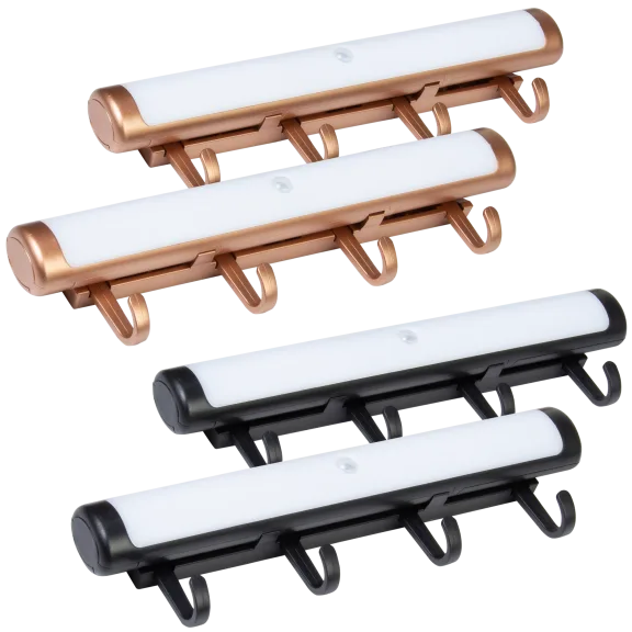 2-Pack: Flipo Genesis PIR Keychain Holder with Light Bar