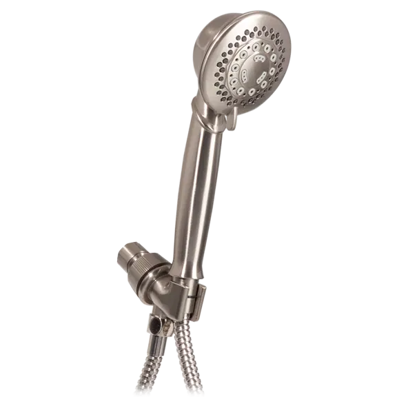 AquaPlumb 5-Function Massage Hand Shower in Satin Nickel