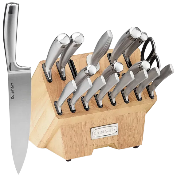 Cuisinart 19-Piece Normandy Stainless Steel Cutlery Block Set