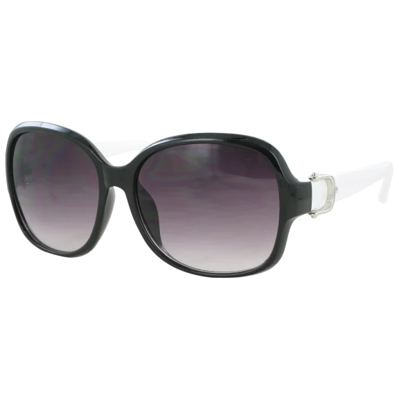 Kay Unger Black Oversized Square Frames and Gradient Smoke Lenses
