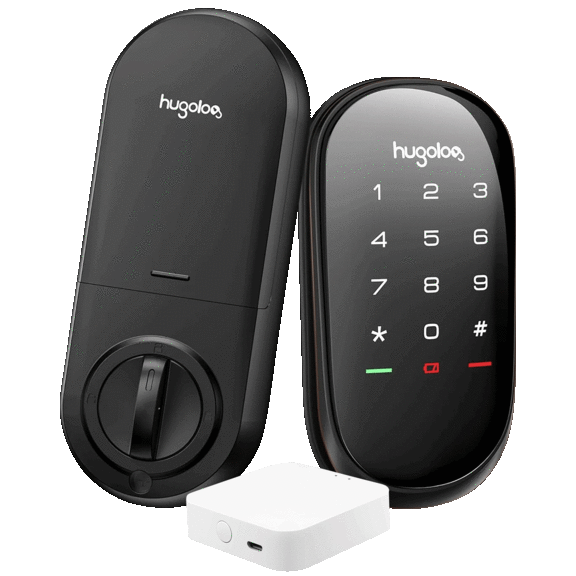 Hugolog Smart Electronic Deadbolt Door Lock with Touchpad and WiFi Gateway