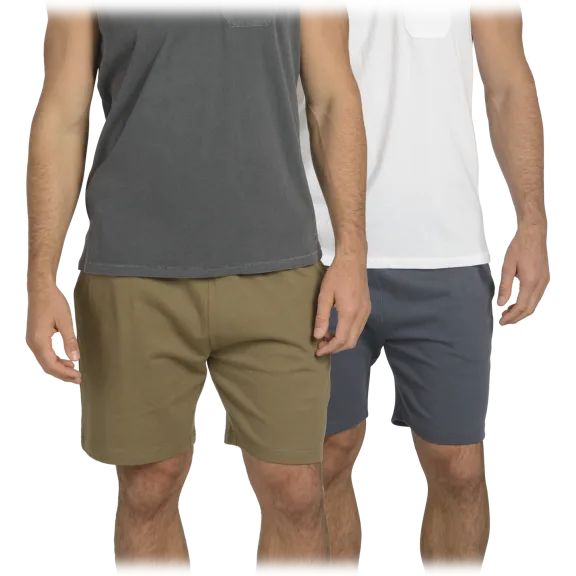 2-Pack: Alternative Apparel Recycled Cotton Lounge Shorts
