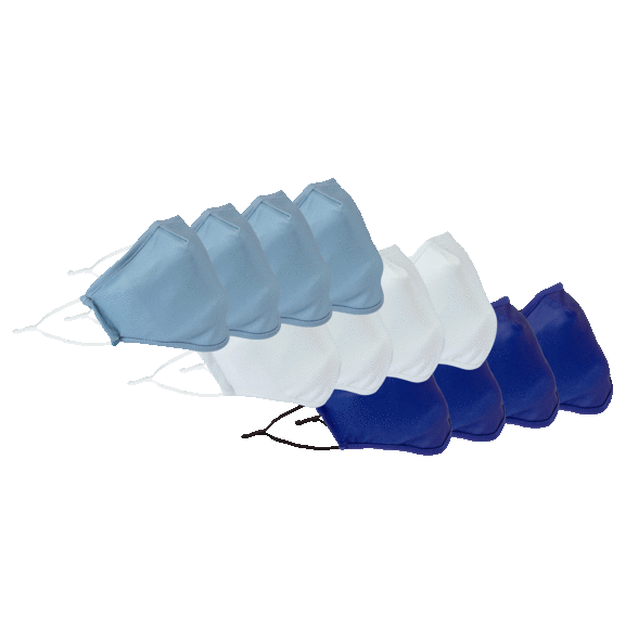 12-Pack: Vanderbilt Reusable Two-Layer Masks with Adjustable Earloops