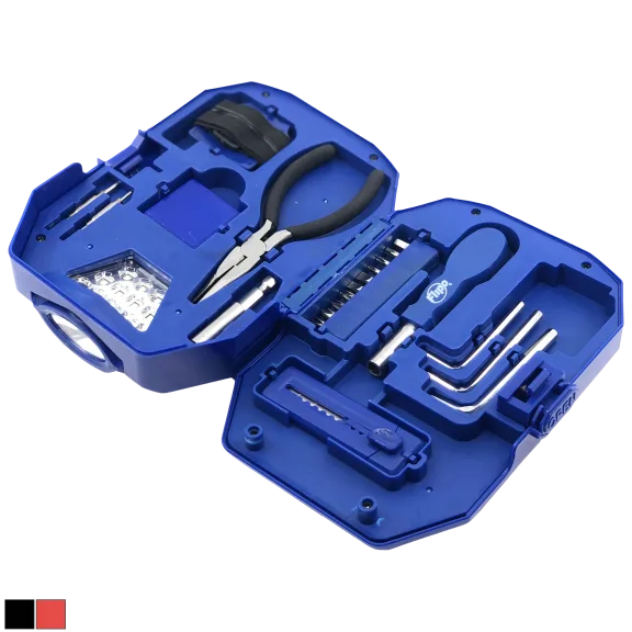 Flipo Tool Pod 24-Piece Tool Set With LED Dual Use Work Light & Headlamp
