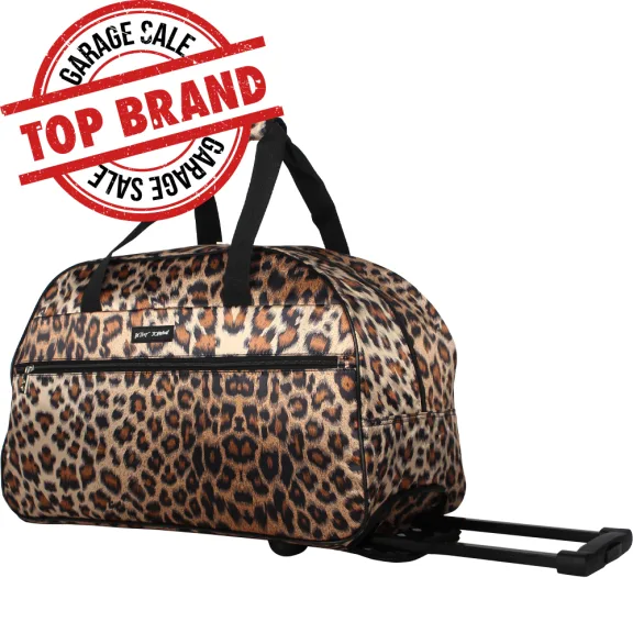 Betsey Johnson Designer Carry On Rolling Duffel Bag with Telescoping Handle