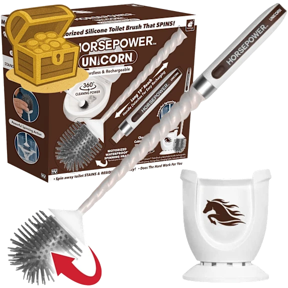 Horsepower Unicorn Toilet Spin Scrubber