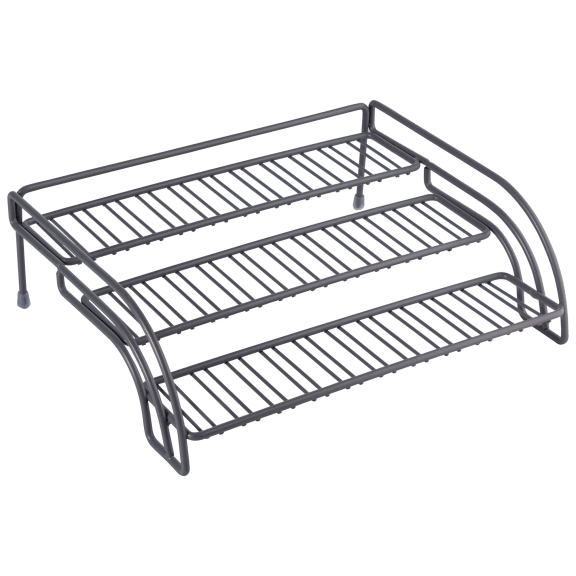 Farberware 3-Tier Pantry Rack - Metallic Grey