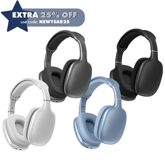 Tech Ave Onyx High Definition Wireless Headphones