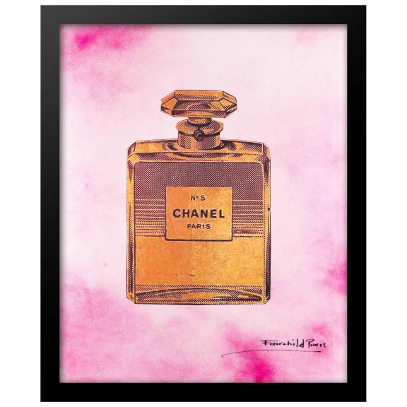 Fairchild Paris Chanel No5 Paris Perfume - 14" x 18" Framed Print
