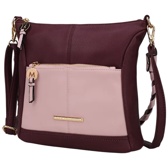 MKF Collection Nala Vegan Color-Block Leather Women's Shoulder Bag