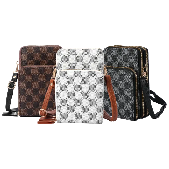 Malibu Skye Crossbody with Triple Zippers
