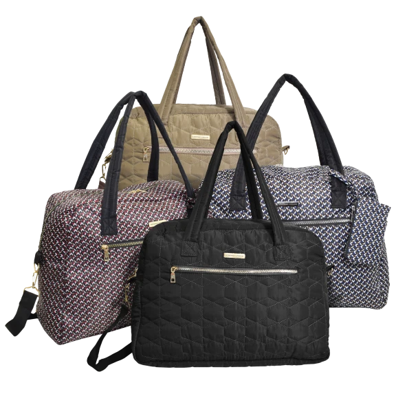 Adrienne Vittadini Nylon Weekender Tote