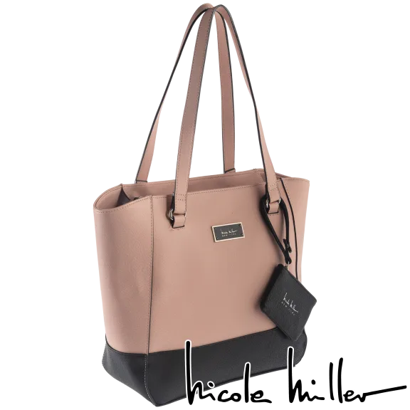 Nicole Miller Hazel Colorblock Tote with BONUS Wristlet
