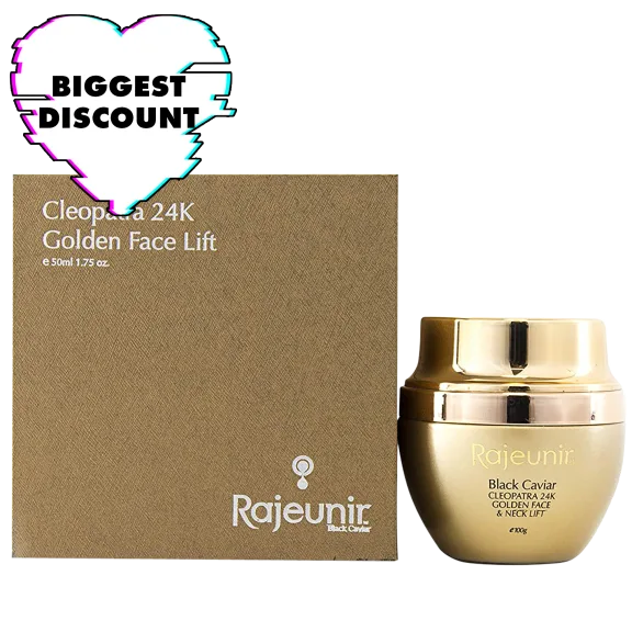 Rajeunir Black Caviar Cleopatra 24K Golden Face & Neck Lift Mask