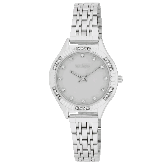 BCBG Women's 33mm Fluted Link Bracelet Watch