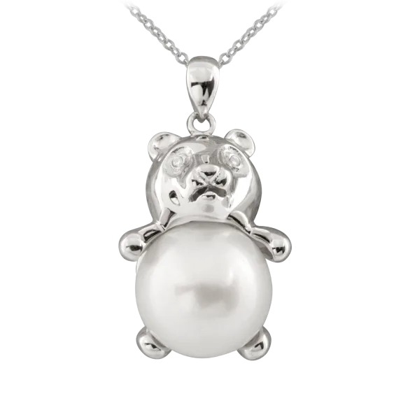 Sterling Silver Bear Shaped Pendant