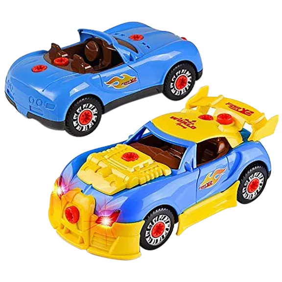 Hakol Kids’ Take Apart Racing Car Toy Construction Play Set