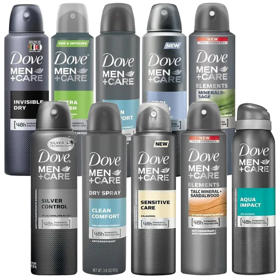 10-Pack: Dove Antiperspirant Spray for Men