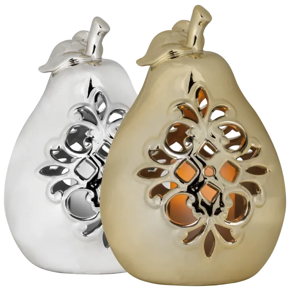 Compass Home Porcelain Pear Luminary (Damaged Box)