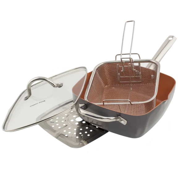 Copper Cook 6-in-1 Pan Set