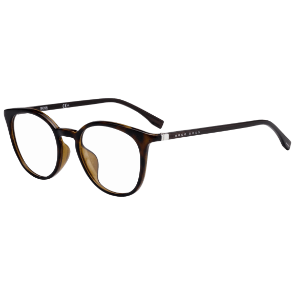 Hugo Boss Eyeglasses with Havana Acetate Oval Frames-0991/F 086