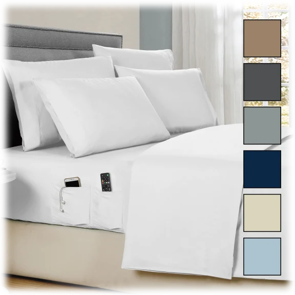 Kathy Ireland Smart Pocket 6-Piece Sheets Set