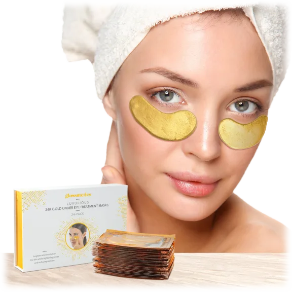 Glossmetics 24K Gold Under Eye Collagen Treatment Masks (24 Pairs)