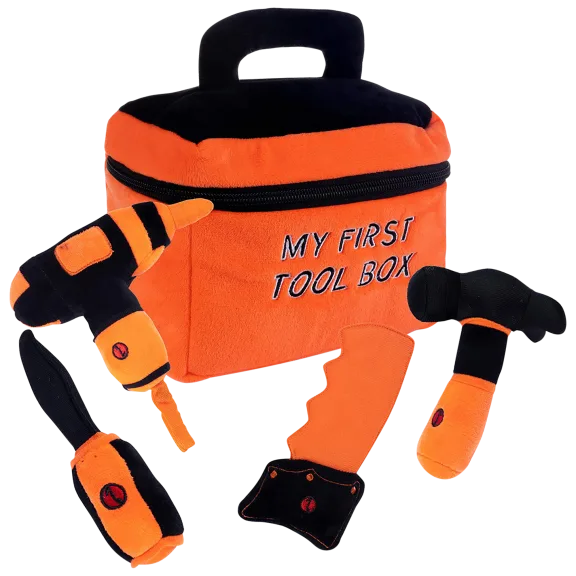 Plush Creations My First Tool Box Talking Toy Construction Tools