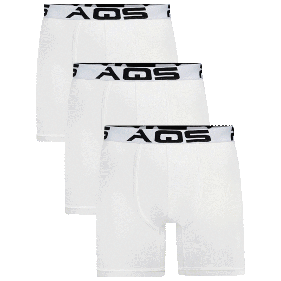3-Pack: AQS Men's Classic Fit Boxers