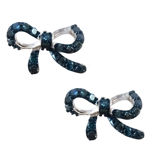 Savvy Diamond Bow Stud Earrings