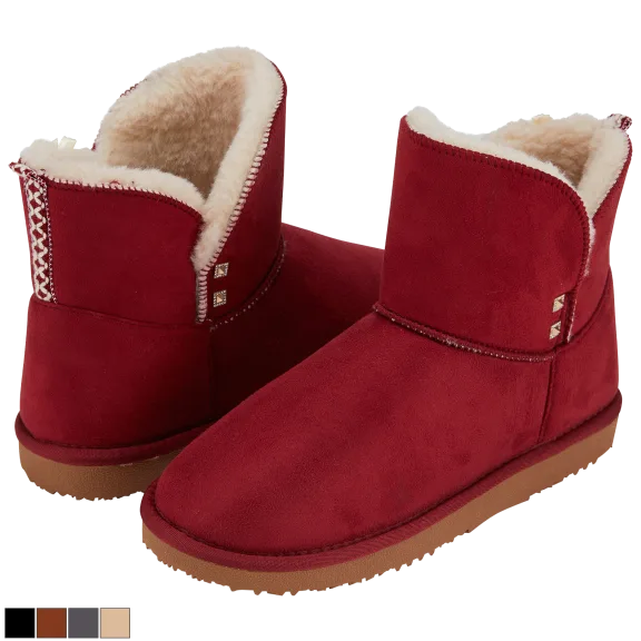 Floopi Women's Bobbie Faux Fur Ankle Boots
