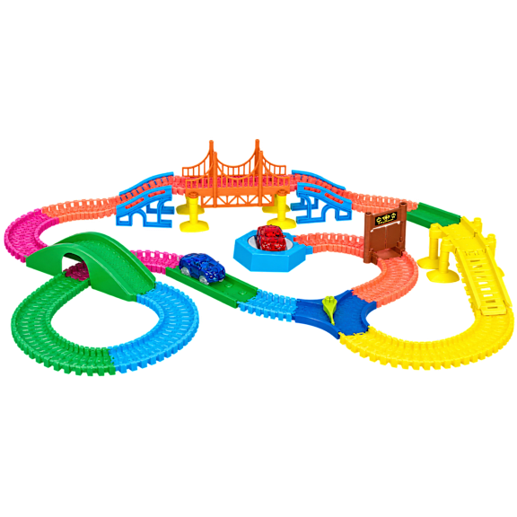The Glow-in-the-Dark Race Track Set