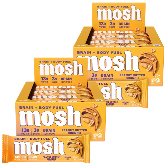 24-Pack: Mosh Peanut Butter Crunch Protein Bars